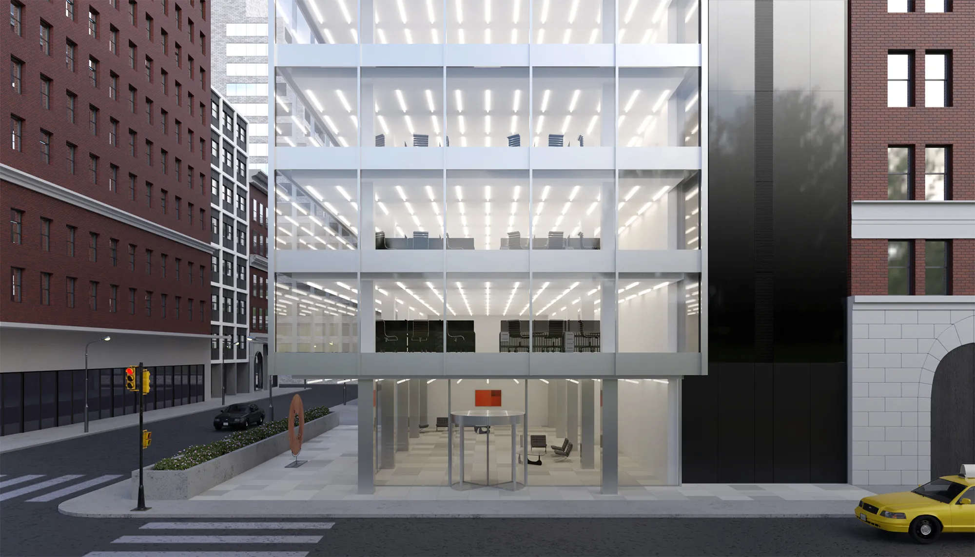 Zeroth Facade units supplying an office space